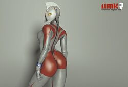 3d alien alien_girl big_ass looking_at_viewer looking_back milf mother_of_ultra pinup solo solo_female tagme thick_thighs ultraman_(franchise) umk