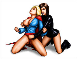 dc female mercy_graves multiple_girls ralfieboy supergirl yuri