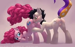 blush ebt equine female friendship_is_magic horse my_little_pony pinkie_pie_(mlp) pony pussy straight_hair tongue