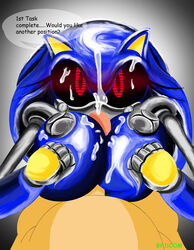 anthro female human male male_human/female_anthro male_human/female_robot metal_sonic metal_sonique nobody147 paizuri robot rule_63 sonic_(series) sonic_cd sonic_the_hedgehog_(series) straight