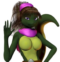 3d female mona_lisa_(tmnt) tagme teenage_mutant_ninja_turtles unrealfox