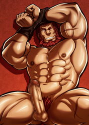 boner censored erection fate/zero fate_(series) iskandar_(fate) male_only nude rider solo solo_male tagme zelo_lee