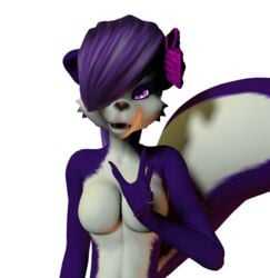 3d anthro color female female_only fifi_la_fume furry skunk solo tiny_toon_adventures unrealfox warner_brothers