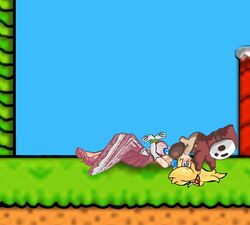 animated interspecies mario_(series) nintendo princess_peach shy_guy stevie_1derp super_mario_bros._2