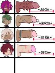 gacha gacha_club gacha_heat gay penis penis_size_chart sex