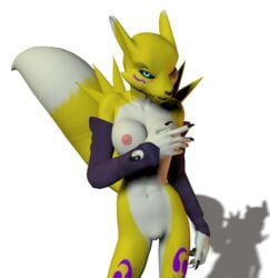 3d digimon renamon unrealfox