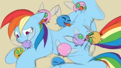 friendship_is_magic haiku my_little_pony parasprite_(mlp) rainbow_dash_(mlp) smooth_skin