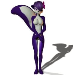 3d anthro color female female_only fifi_la_fume furry skunk solo tiny_toon_adventures unrealfox warner_brothers