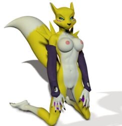 3d digimon renamon unrealfox