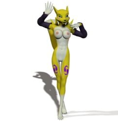 3d digimon female female_only furry renamon tagme unrealfox