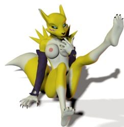 3d digimon female female_only furry renamon tagme unrealfox