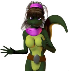 3d female mona_lisa_(tmnt) tagme teenage_mutant_ninja_turtles unrealfox