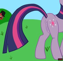 animal_genitalia anus dapper friendship_is_magic me_gusta meme monocle my_little_pony pony purple_fur rage_comics straight_hair tail top_hat twilight_sparkle_(mlp)