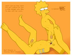 1boy 1futa 2012 bart_simpson brother brother_and_sister completely_nude cum darth_ross dickgirl foreskin futa_on_male futanari human incest intersex lisa_simpson long_foreskin male nude nude_futanari nude_male penis siblings sister the_simpsons uncut young