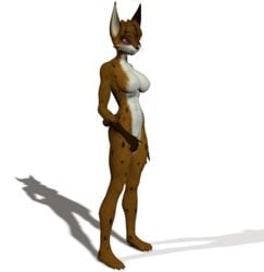 3d anthro miyu_lynx star_fox tagme transparent_background unrealfox