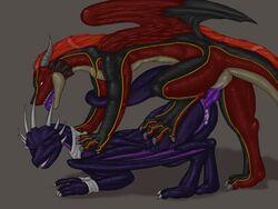 cynder dragon female feral feral_on_feral male mythological_creature mythological_scalie mythology penis scalie spyro_the_dragon tagme