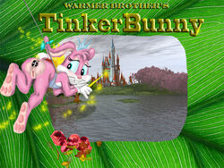 anthro babs_bunny color female female_only funimal furry rabbit solo tiny_toon_adventures uncensored warner_brothers