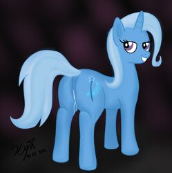 equine female feral friendship_is_magic horn horse mammal mane my_little_pony pony purple_eyes pussy smooth_skin tagme tail trixie_(mlp) trixie_lulamoon unicorn xyi