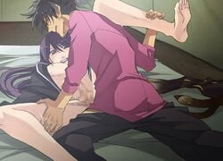 anal gay legs_held_open long_hair lying male multiple_boys on_back open_clothes penis raven_(tov) spread_legs tagme tales_of_(series) tales_of_vesperia yaoi yuri_lowell