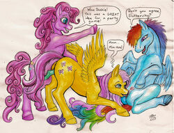 chewtoy fluttershy_(mlp) friendship_is_magic my_little_pony pinkie_pie_(mlp) rainbow_dash_(mlp) smooth_skin