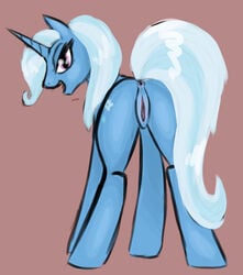 equine female feral friendship_is_magic horn my_little_pony pussy smooth_skin solo sweetiebloom tagme tail trixie_(mlp) unicorn