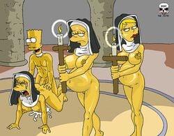 all_fours bart_simpson bent_over brother_and_sister cum doggy_style female from_behind harem human incest lisa_simpson lowres maggie_simpson male multiple_girls multiple_pregnancies pregnant rape straight tagme tears the_fear the_simpsons