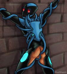 1boy anal blue_beetle blue_beetle_(the_brave_and_the_bold) dc double_anal insertion jaime_reyes khaji_da male malesub multiple_anal_insertions multiple_insertions plus5pencil rape tentacle tentacle_on_male tentacle_rape yaoi