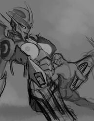 arcee arcee_(prime) black_and_white hattonslayden jack_darby transformers transformers_prime