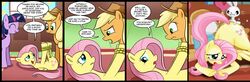 angel_bunny applejack_(mlp) comic earth_pony equine female female_only fluttershy_(mlp) friendship_is_magic fur multiple_females my_little_pony pony smooth_skin twilight_sparkle_(mlp) yuri