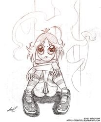 female female_only human monochrome ruby_gloom ruby_gloom_(franchise) solo