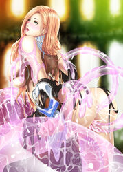 1girls ahe_gao anal consensual_tentacles cum female final_fantasy final_fantasy_xiii fucked_silly jihl_nabaat slime slime_monster tentacle tongue torn_clothes vaginal_penetration