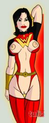 1girls big_breasts breasts dc_comics dcau female female_only innie_pussy justice_league nipples pussy tulio wonder_woman wonder_woman_(series)