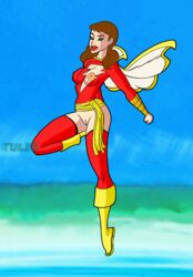 1girls bottomless clothing dc_comics exposed_breasts female female_only mary_batson mary_marvel no_bra no_panties shazam_(series) solo tulio