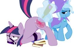 boggle equid equine feral friendship_is_magic haiku horse mammal my_little_pony pony smooth_skin trixie_(mlp) twilight_sparkle_(mlp) unicorn