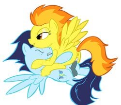 equine female friendship_is_magic male my_little_pony pegasus soarin_(mlp) spitfire_(mlp) straight_hair tggeko wonderbolts_(mlp)