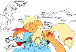 applejack_(mlp) big_macintosh_(mlp) earth_pony equine female friendship_is_magic fur haiku horse male my_little_pony pegasus pony rainbow_dash_(mlp) smooth_skin yuri