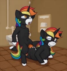 anal anal_sex changeling cloudburst cum cum_in_ass cum_inside equine fan_character horn male mammal marsminer my_little_pony penetration rainbow_heart unicorn yaoi