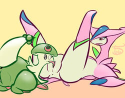 abstract_background anus breloom cunnilingus eyewear female furry glasses nintendo oral oral_sex pcred566 pokémon_(species) pokemon pokemon_(species) pokephilia pussy pussy_juice sex shiny_pokemon smile tongue tongue_out vaginal_penetration video_games virizion wet yuri