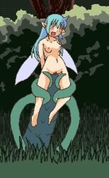 animated bondage eluku fairy fairy_fighting nude pixel_art rape tagme tiki