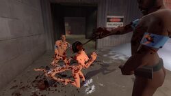 3d blood blood_stain death demoman demoman_(team_fortress_2) female female_death femscout garry's_mod gore human human_female human_male human_only male murder scout scout's_mother sniper sniper_(team_fortress_2) team_fortress_2