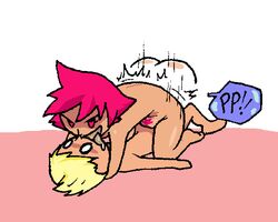 1boy 1girls alternate_breast_size big_breasts bouncing_ass breasts cowgirl_position female heart_eyes kumatora lucas male mob_face monkeyb mother mother_(series) mother_3 naked nude nude_female nude_male pink_hair riding sex source_request straight tagme