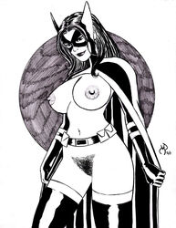 black_and_white dc dc_comics huntress_(dc) inked michael_powell powguero sketch tagme