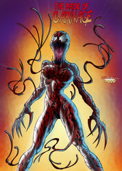 1girls 2008 carnage_(marvel) female female_only humanoid marvel nicklaw rule_63 she-carnage solo solo_female spider-man_(series) symbiote