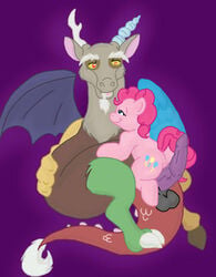 discord_(mlp) friendship_is_magic my_little_pony pinkie_pie_(mlp) rascalraccoon straight_hair