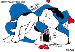 blush cum cum_inside from_behind peanuts sex snoopy tolpain valentine's_day