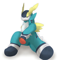 cobalion color fur male male_only nude penis pokemon pokemon_bw sitting solo tagme