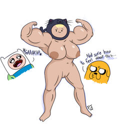 adventure_time dustindemon finn_the_human jake_the_dog muscular_female susan_strong