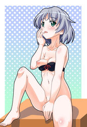 blush bra doku_donguri medium_breasts sanya_v_litvyak strike_witches tagme