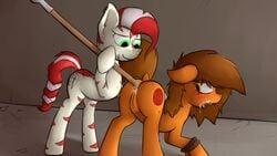 anal anal_sex bound braces cum cum_in_ass cum_in_mouth cum_inside cum_on_face cutie_mark duo earth_pony equine fan_character female feral forced fur hair hooves horse improvised_dildo improvised_sex_toy inside mammal marsminer melee_weapon multicolored_fur multicolored_hair my_little_pony penetration piercing polearm pony rape rope spear two_tone_fur two_tone_hair venus_spring weapon yuri