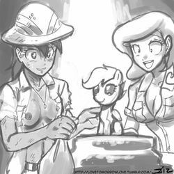 daring_do fleur_de_lis_(mlp) friendship_is_magic humanized john_joseco my_little_pony scootaloo_(mlp) smooth_skin